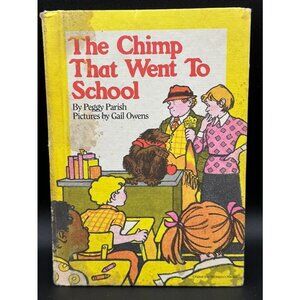 The Chimp That Went to School By Peggy Parish Childrens Book Length 9 Inches